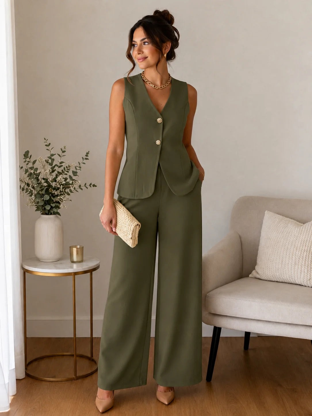 Conjunto Colete e Calça Naya