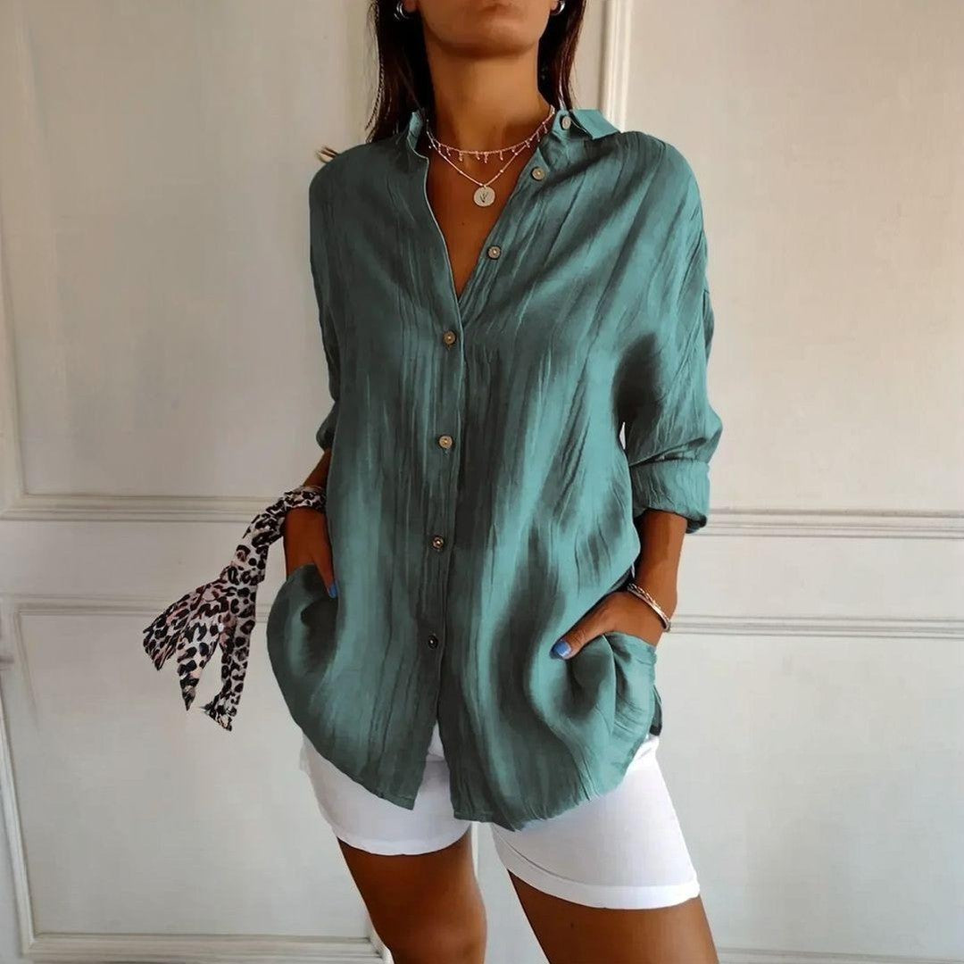 Kit 3 Camisas Ibiza em Linho de Algodão – Design Semi Plissado — Miralleve