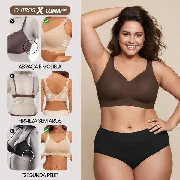 Kit 3 Sutiãs Luna Comfort - Sutiã com Efeito Invisível e Zero Marcas — Miralleve