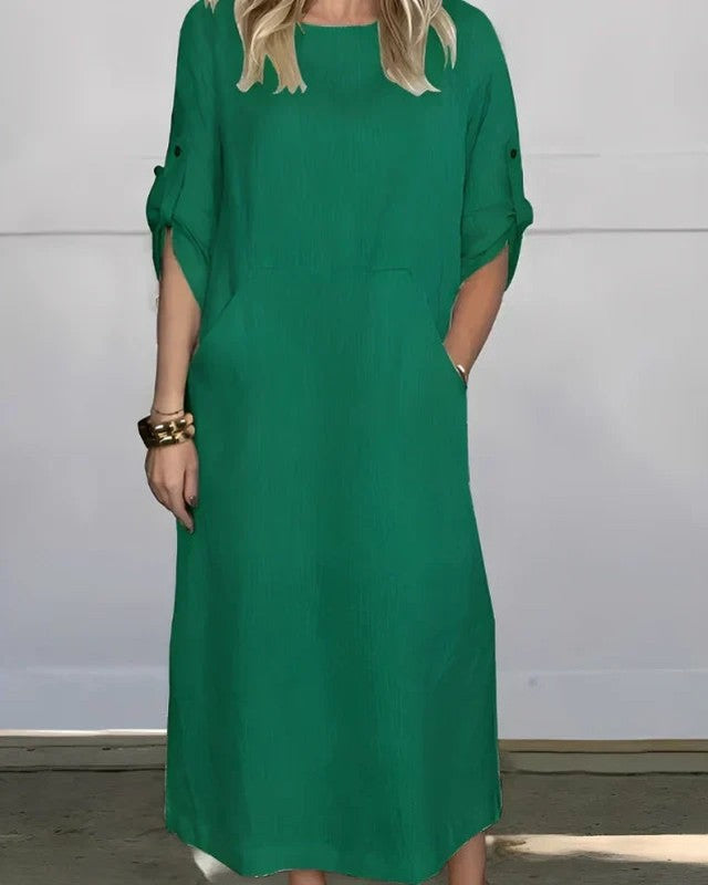 Vestido Casual Susan | Linho Puro - (Soltinho) — Miralleve