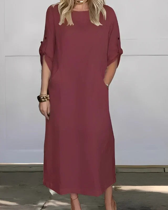 Vestido Casual Susan | Linho Puro - (Soltinho) — Miralleve