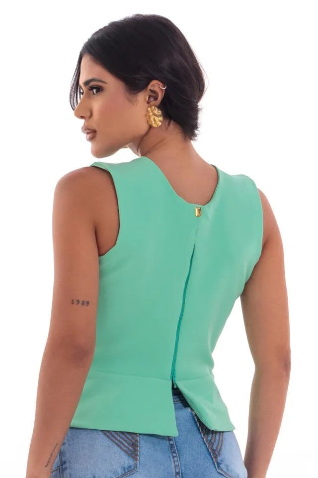 Blusa Peplum Pulsanti — Miralleve