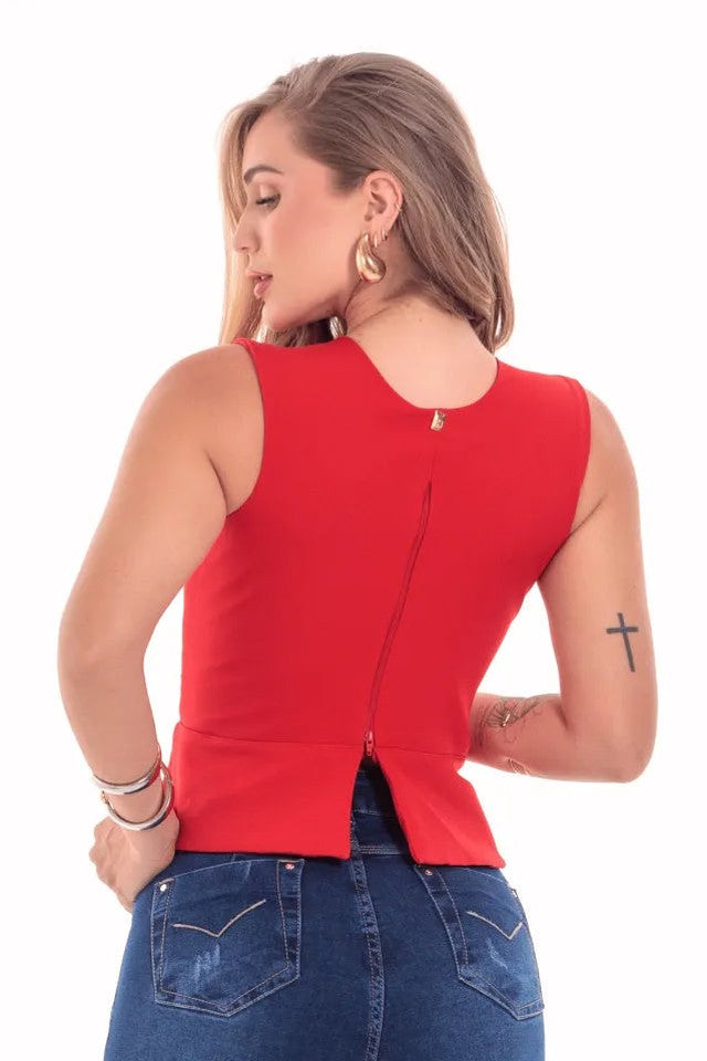 Blusa Peplum Pulsanti — Miralleve