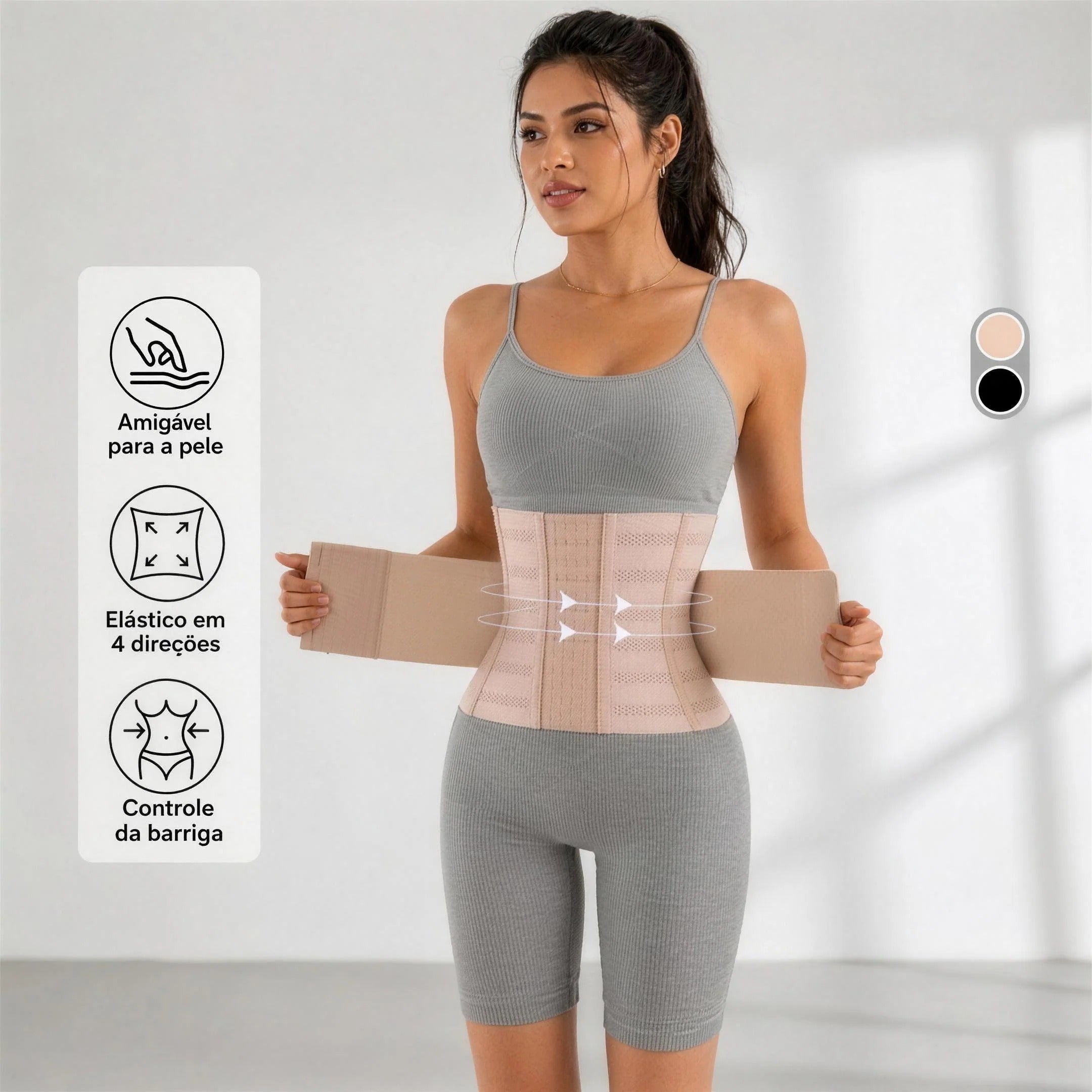 Cinta Modeladora CurveFit™ Alta Compressão Afina Cintura
