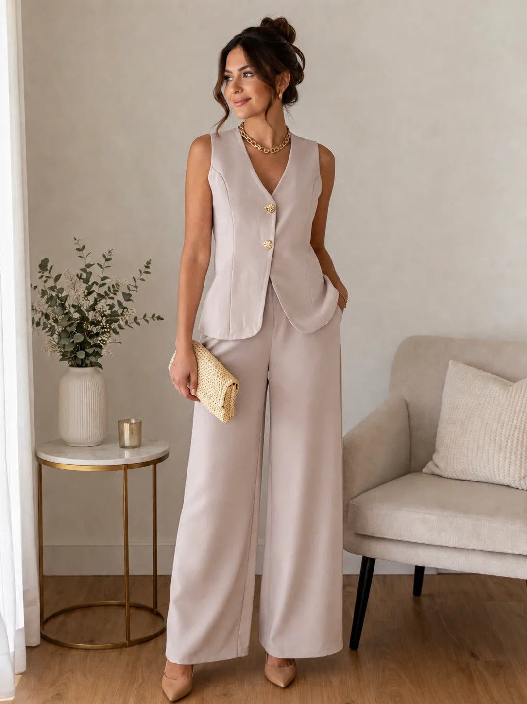 Conjunto Colete e Calça Naya