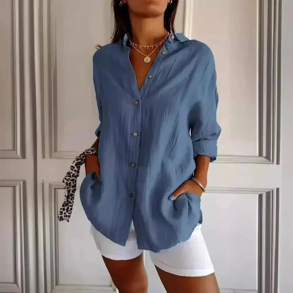 Kit 3 Camisas Ibiza em Linho de Algodão – Design Semi Plissado — Miralleve