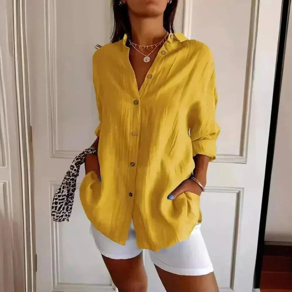 Kit 3 Camisas Ibiza em Linho de Algodão – Design Semi Plissado — Miralleve