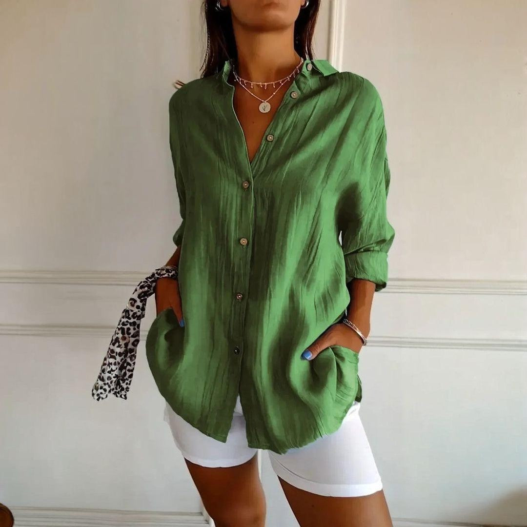 Kit 3 Camisas Ibiza em Linho de Algodão – Design Semi Plissado — Miralleve