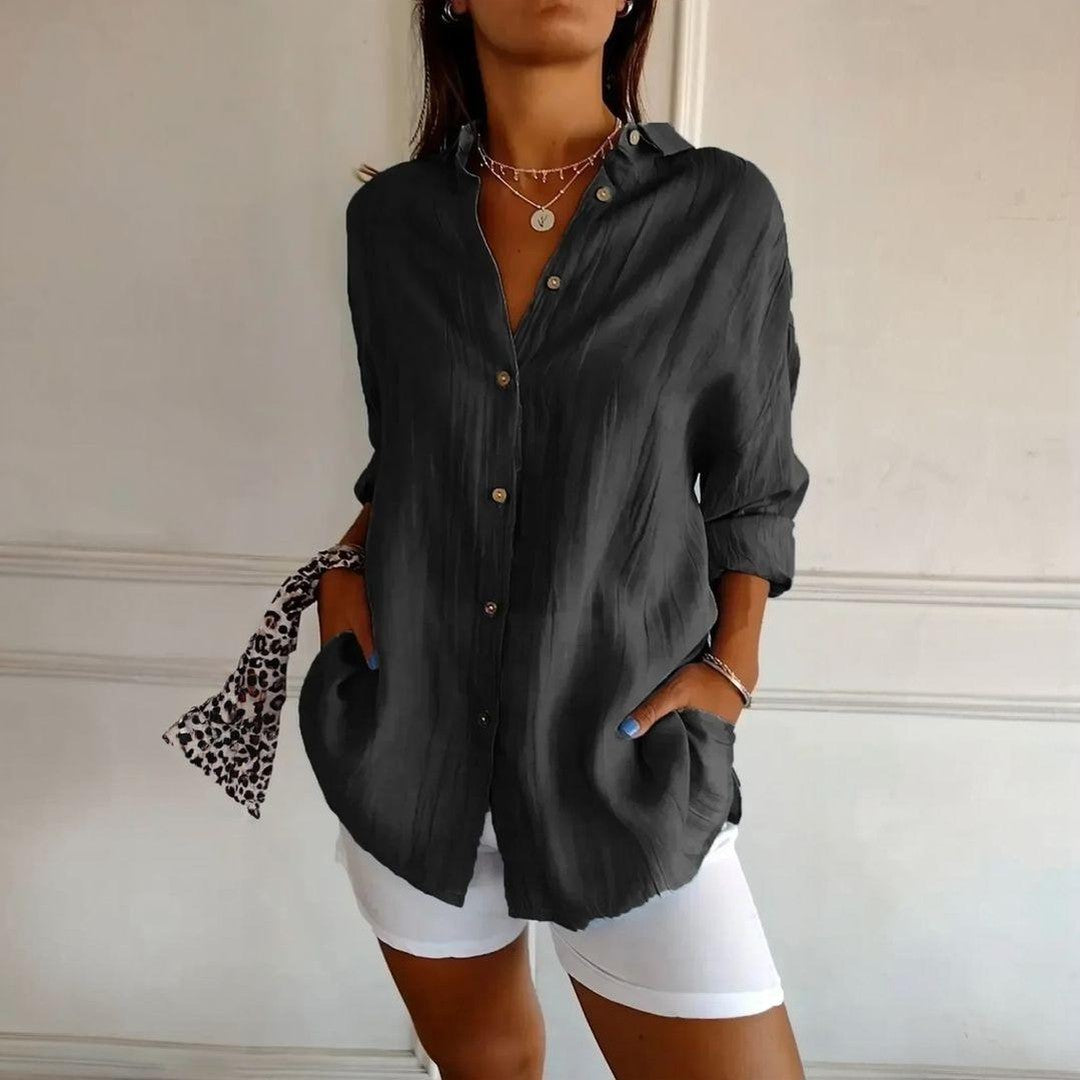 Kit 3 Camisas Ibiza em Linho de Algodão – Design Semi Plissado — Miralleve