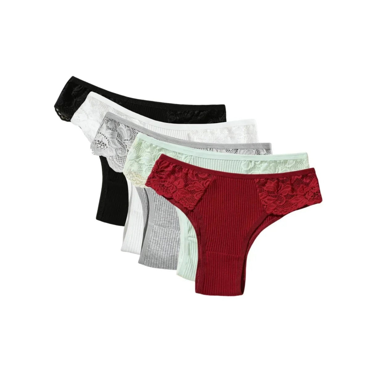 Kit 5 Calcinhas Comfort Belt Originais - 100% Algodão — Miralleve