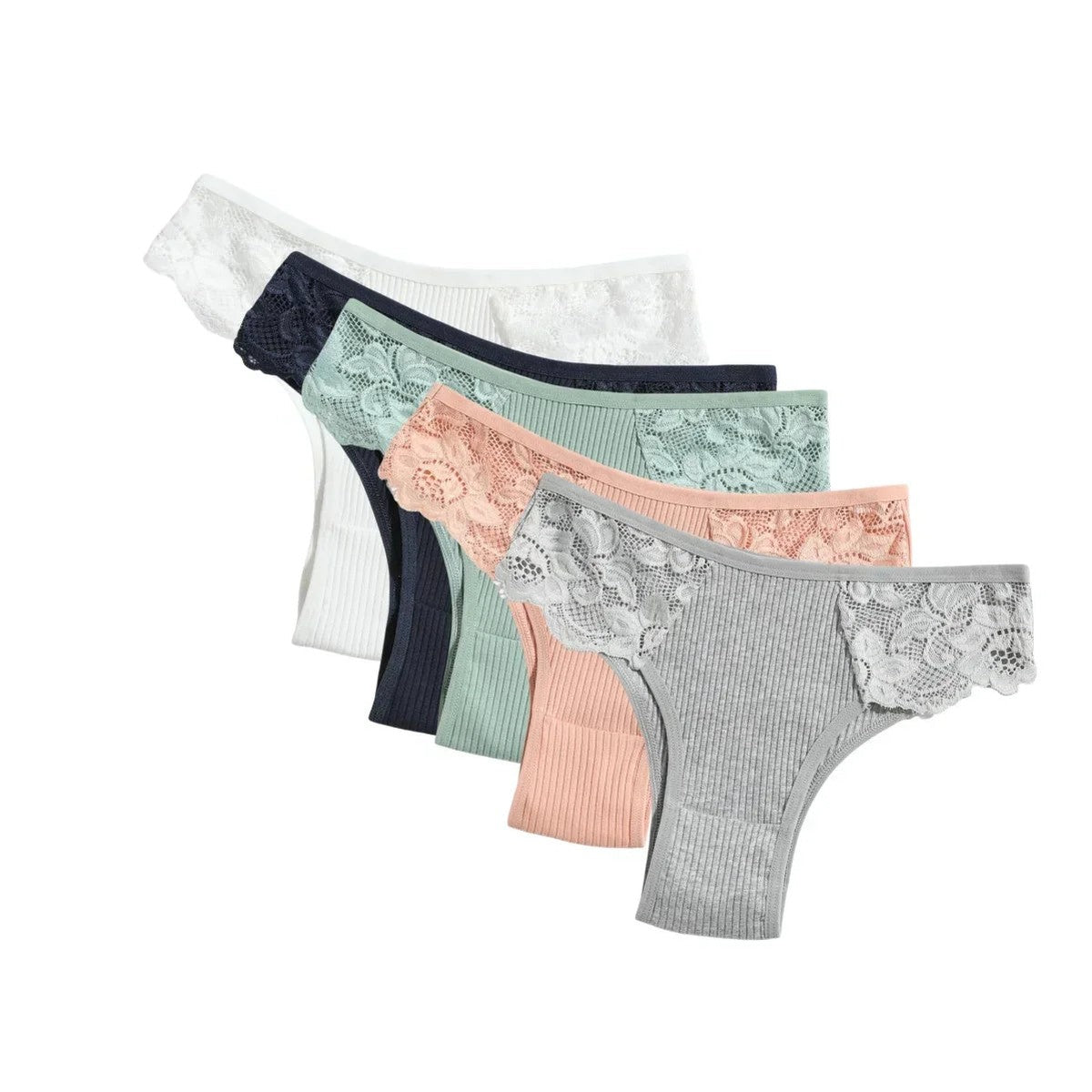 Kit 5 Calcinhas Comfort Belt Originais - 100% Algodão — Miralleve