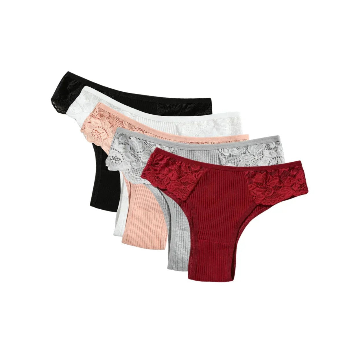 Kit 5 Calcinhas Comfort Belt Originais - 100% Algodão — Miralleve