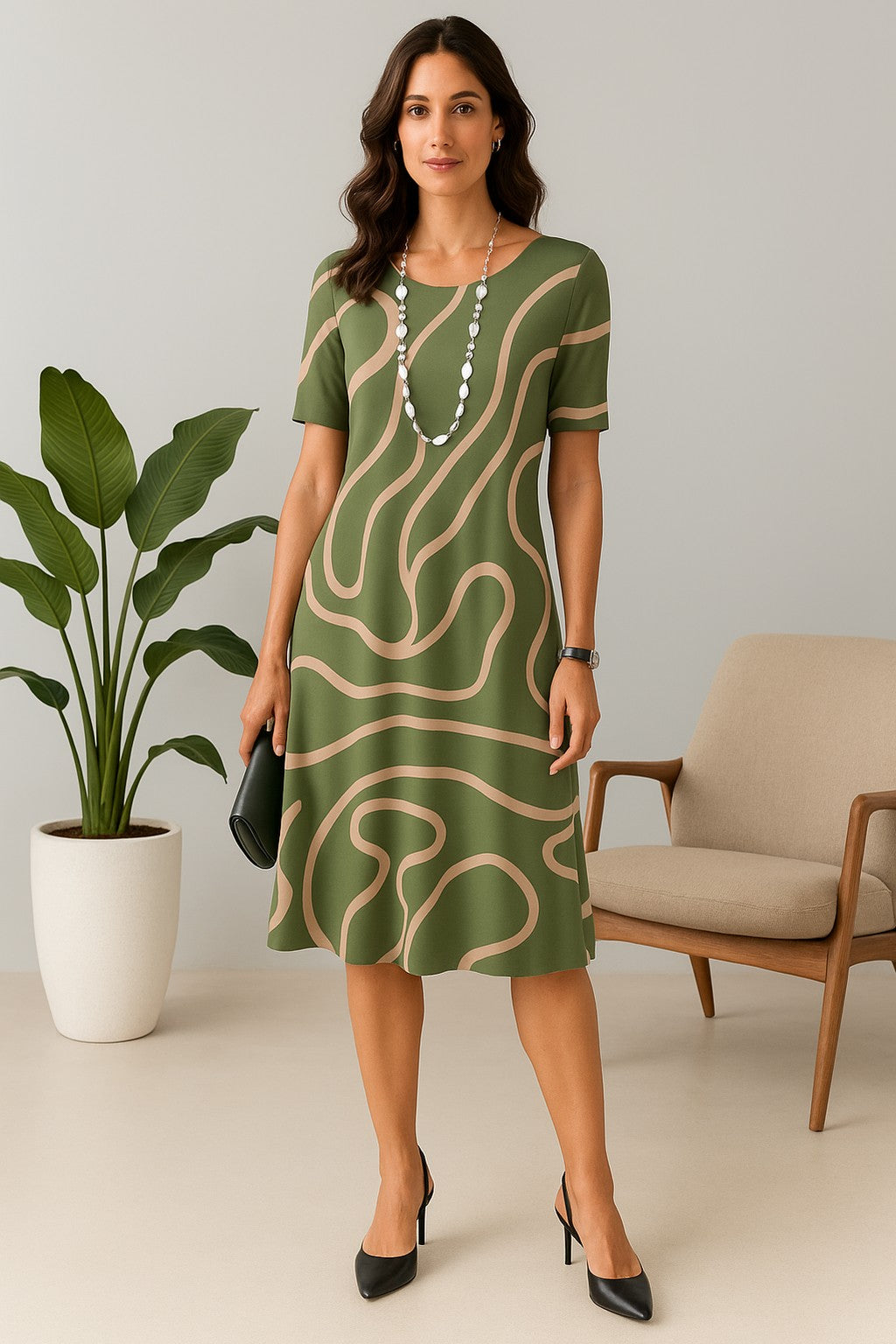 Vestido Amarílis Preto e Branco — Miralleve