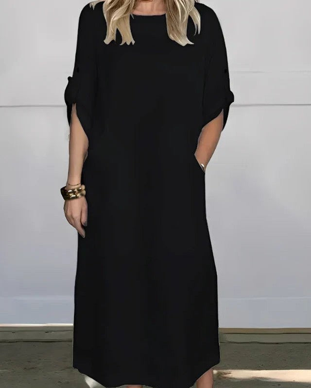 Vestido Casual Susan | Linho Puro - (Soltinho) — Miralleve