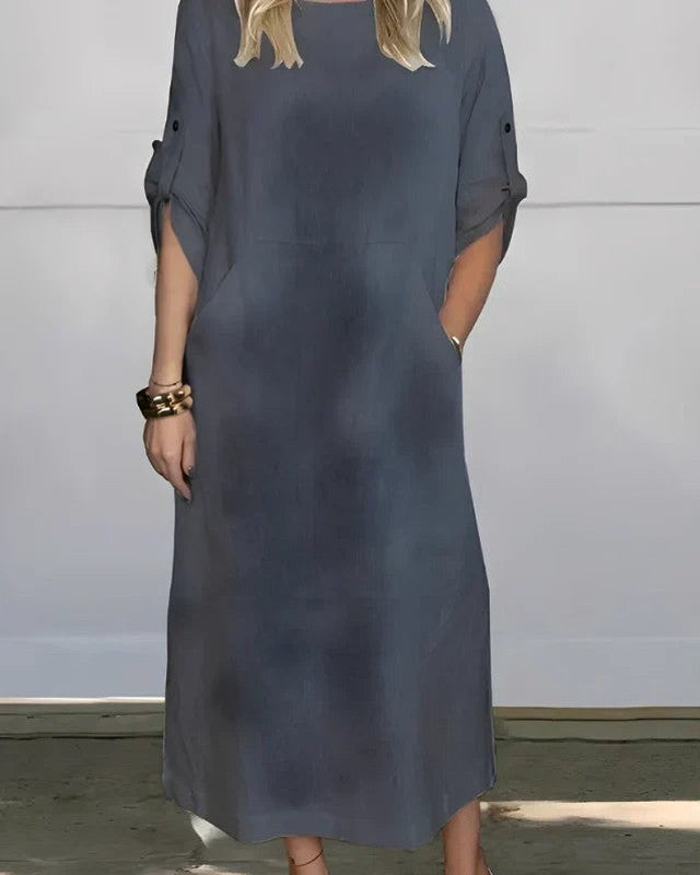Vestido Casual Susan | Linho Puro - (Soltinho) — Miralleve