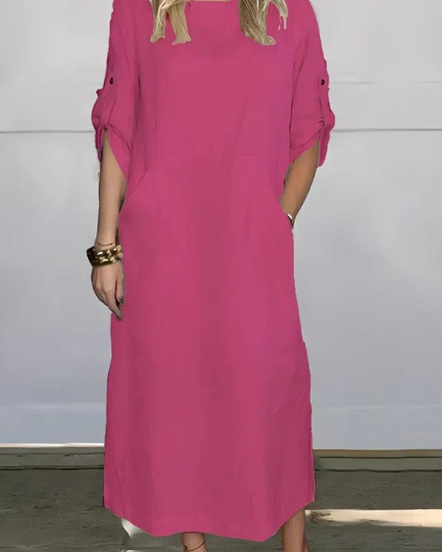 Vestido Casual Susan | Linho Puro - (Soltinho) — Miralleve
